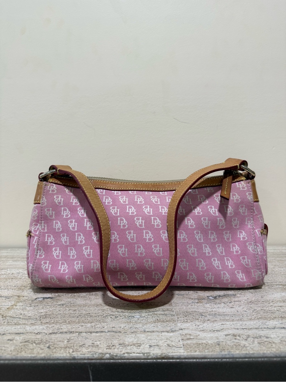 Dooney & Bourke Vintage Rare 2000s Signature Double pocket Satchel - Picture 3 of 16
